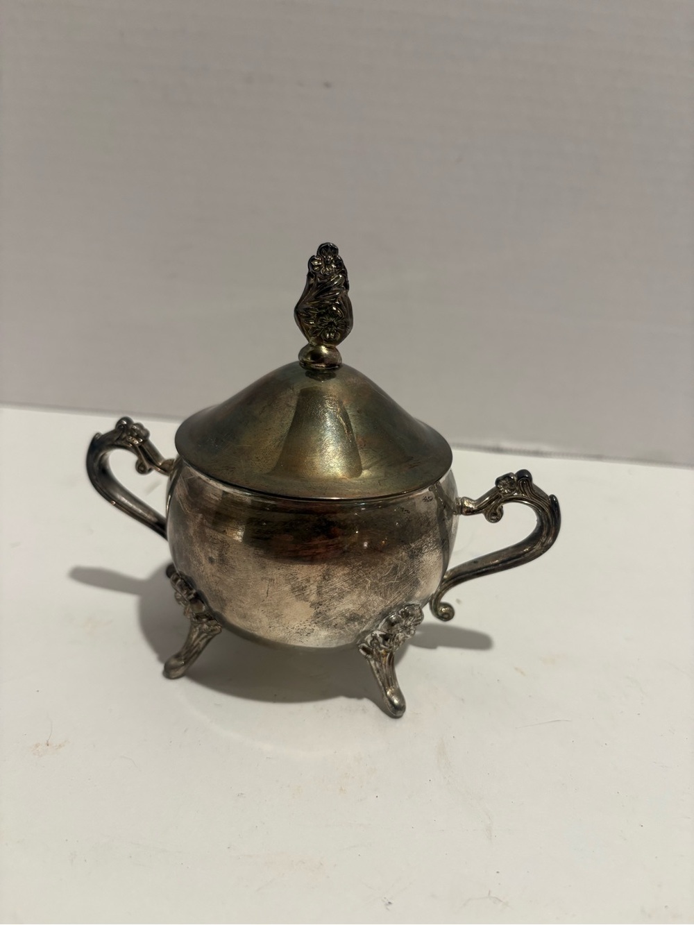 Vintage Silver Plated Sugar Bowl